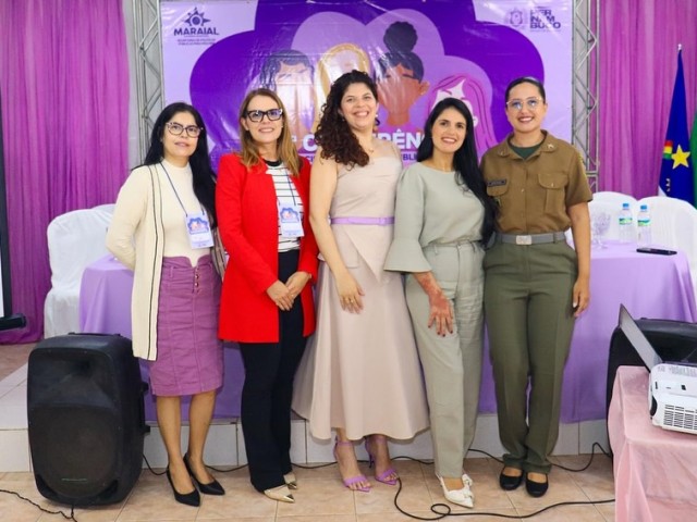 vereadoras participaram da 1• conferência municipal de políticas publicas para as mulheres do nosso município